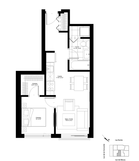 a black and white floor plan of a house